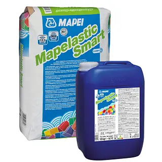 Mapelastic Smart. Mortero Cementoso Bicomponente Flexible.