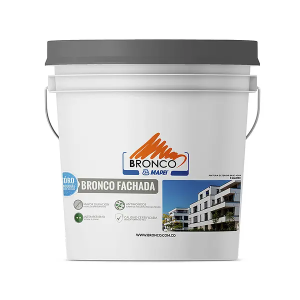 Bronco Fachada, Pintura Acrílica Para Exteriores.