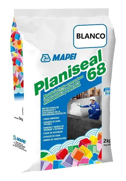 Planiseal 68 Blanco. Mortero Monocomponente Base De Cemento.