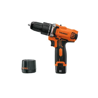 Taladro, Percutor, Atornillador 3/8", 2 Baterías, Truper Pro
