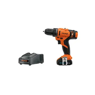 Taladro, Atornillador 3/8", 2 Baterías, 12 V, Truper Pro
