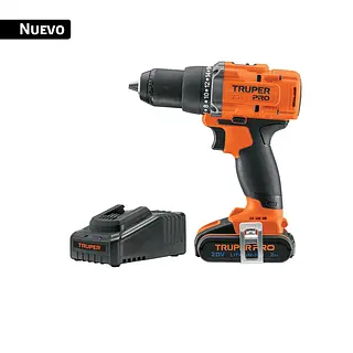 Taladro, Atornillador 1/2", 1 Batería 2ah, Truper Pro