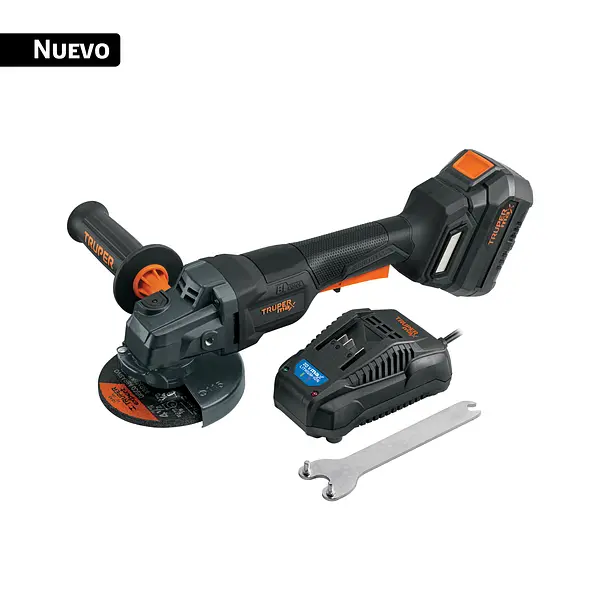 Pulidora Angular Inalámbrica 4.1/2" 20v Truper Max